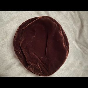 Dobbs Fifth Avenue Velvet Beret in luscious brown
